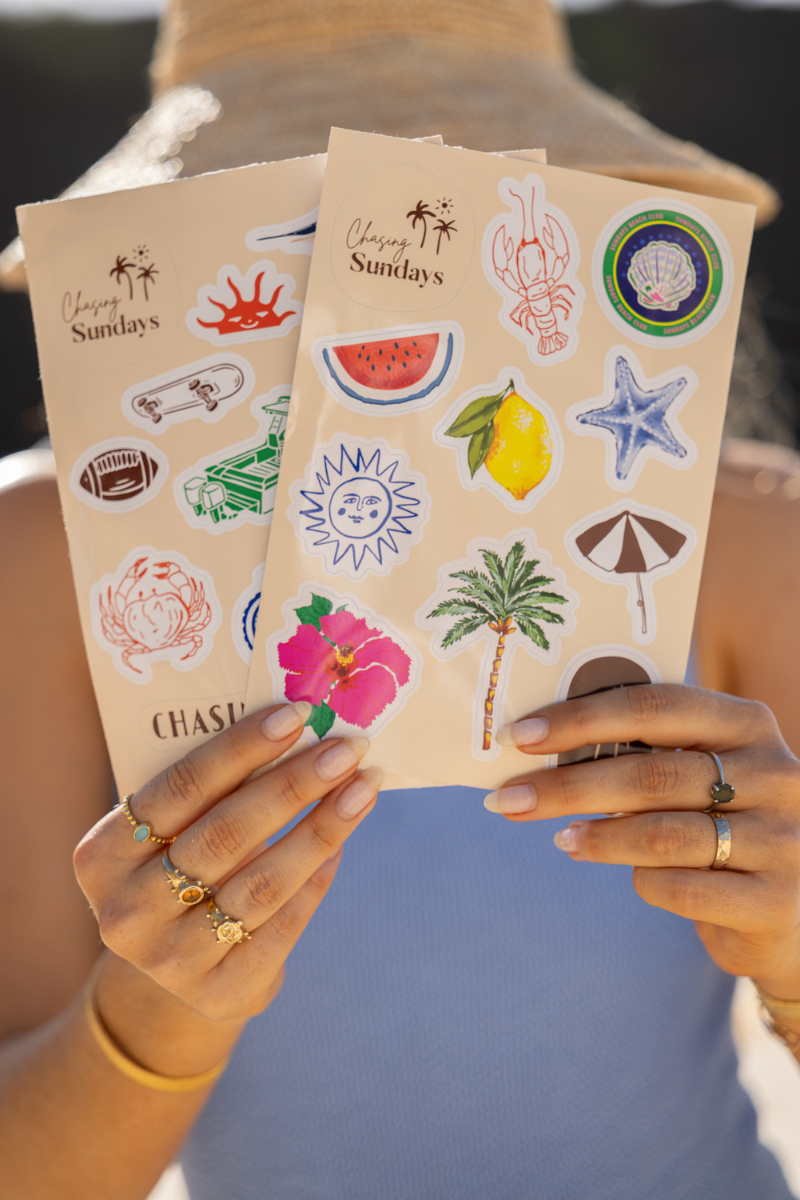 Paper Chasing Sticker Sticker Sheet – Chasing Sundays