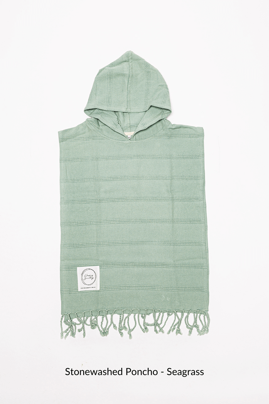 Turkish Poncho Towel Seagrass